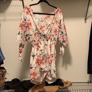 ❤️Floral satin romper